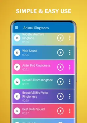 Animal Ringtones android App screenshot 1