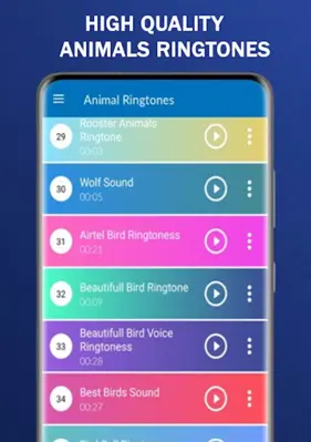 Animal Ringtones android App screenshot 2