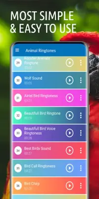 Animal Ringtones android App screenshot 5